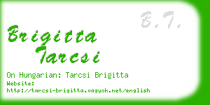 brigitta tarcsi business card